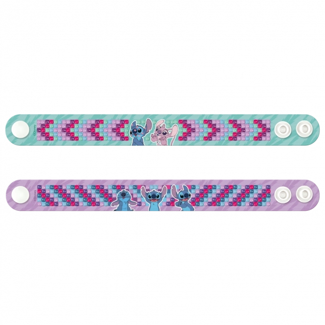 Diamantové maľovanie - výroba náramkov s motívom Stitch