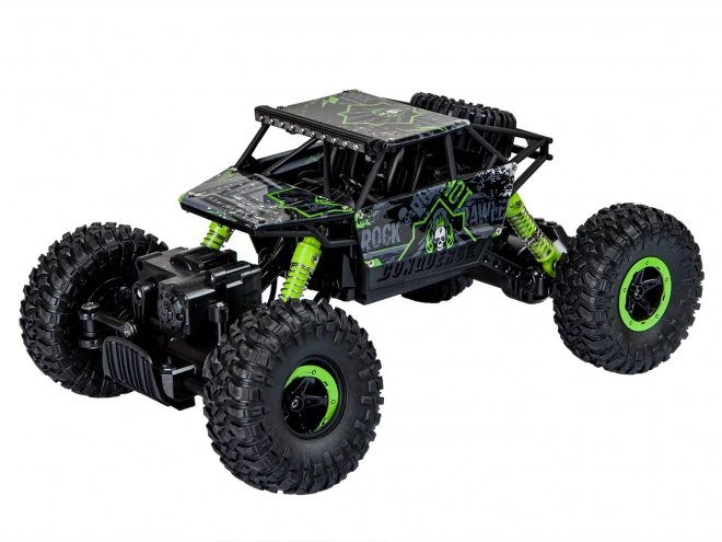 Zelené diaľkovo ovládané auto RC Rock Crawler HB 2,4GHz 1:18