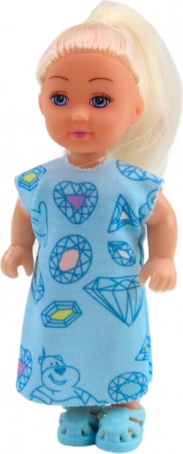 Súprava Mini bábika Sladké doplnky Modré šaty