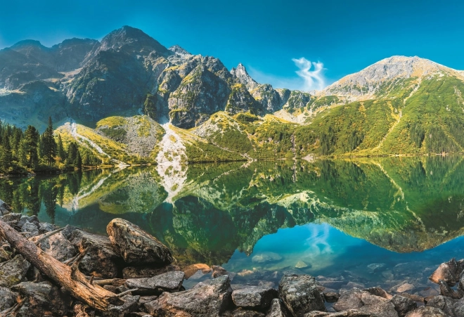 Puzzle Jezero Morské Oko Tatry 1500 dielikov