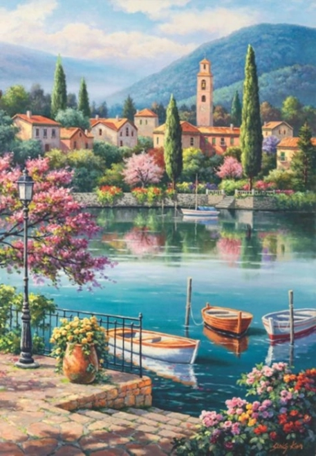 Puzzle Popoludnie pri jazere 500 dielikov