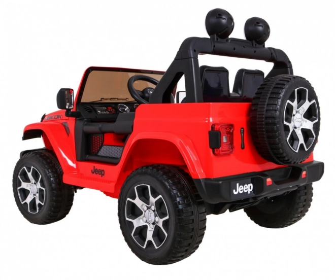 Detské elektrické autíčko Jeep Wrangler Rubicon Červené