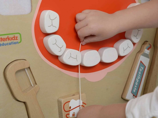Hygiena ústnej dutiny - montessori nástenná tabuľa
