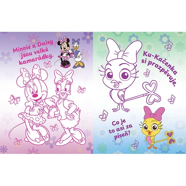 Omalovánka s nažehlovacími obrázkami Minnie