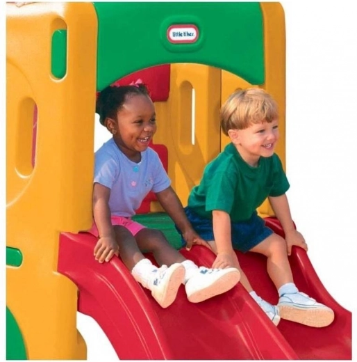 Dvojitá šmykľavka pre dvojnásobnú zábavu