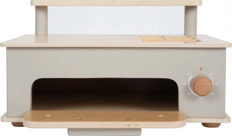 Autentická drevená pec s cvakacím gombíkom