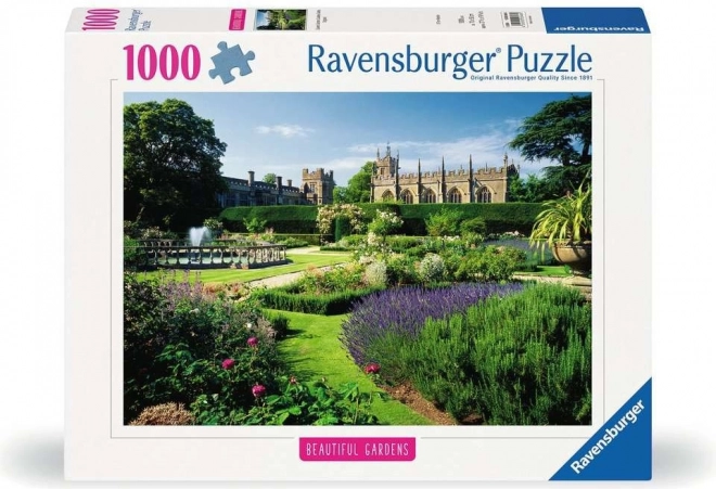 Puzzle Čarovné záhrady: Kráľovské záhrady, hrad Sudeley, Anglicko 1000 dielikov