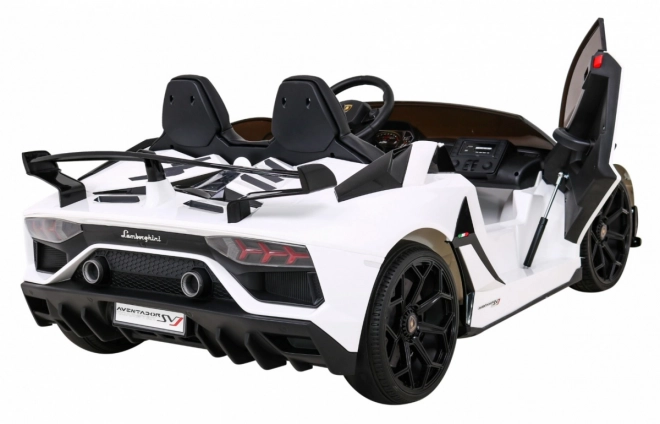 Lamborghini SVJ DRIFT pro 2 deti Biela + funkcia Drift + diaľkové ovládanie + MP3 LED + pomalý štart