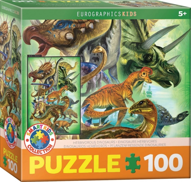 Puzzle Býložraví Dinosauři 100 Dielikov