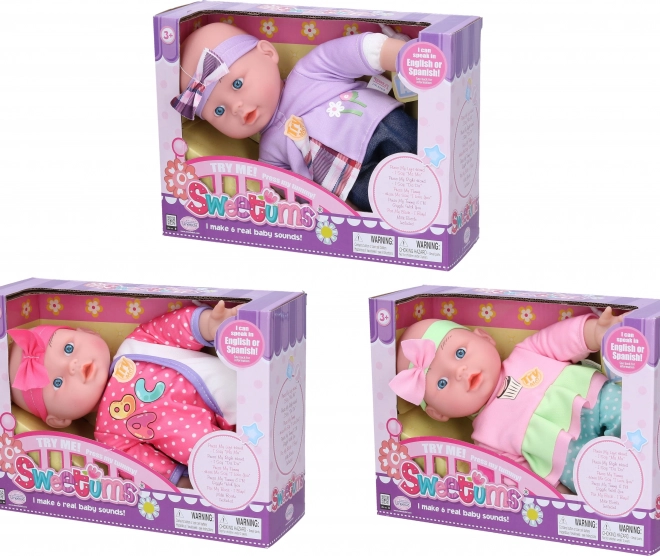 Mäkké hovoriace bábätko 28 cm