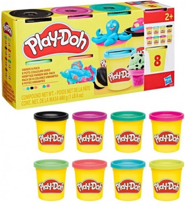 Play-Doh sada 8 kelímkov