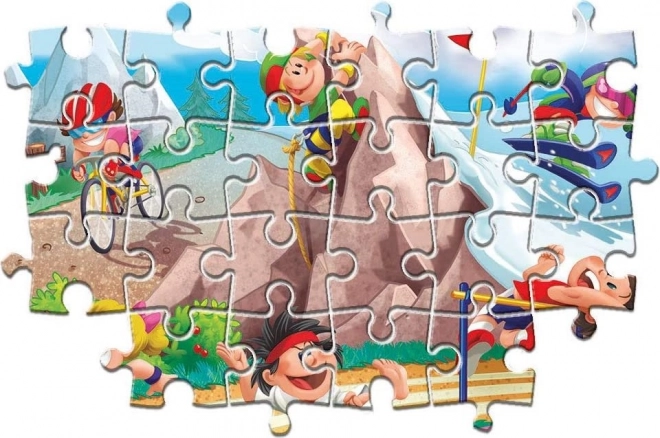 Clementoni - Puzzle 2x20 dielikov Let's Sport!