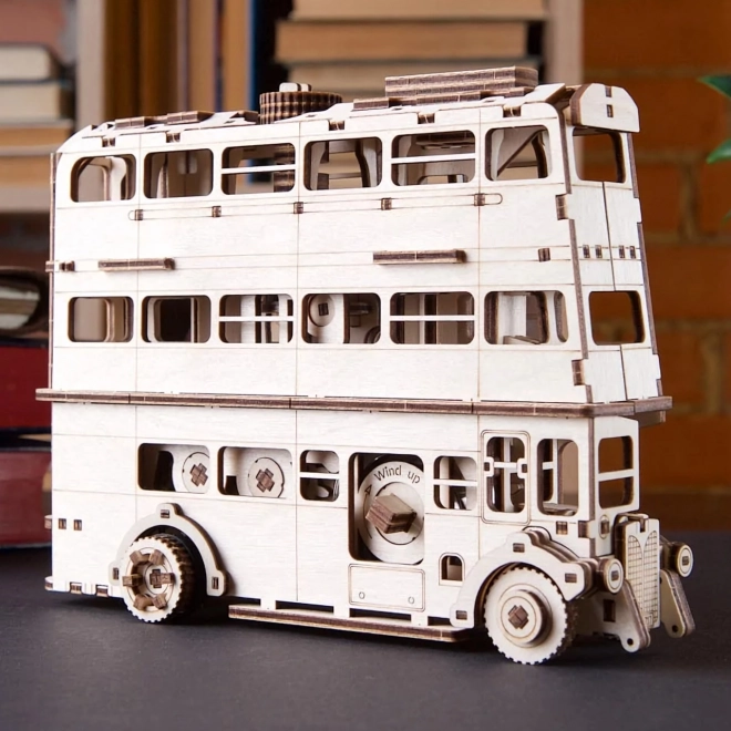 Ugears 3D drevené mechanické puzzle Harry Potter Rytierový autobus