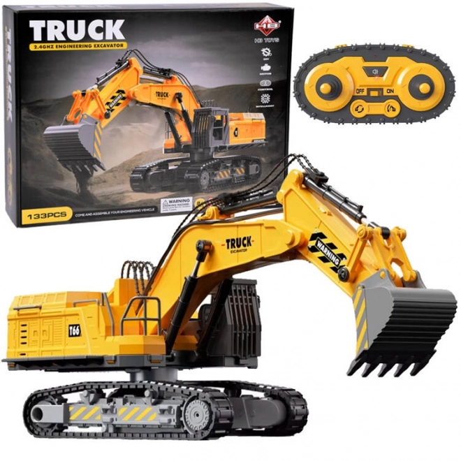 Stavebnica RC bager s 133 dielmi a RC ovládačom