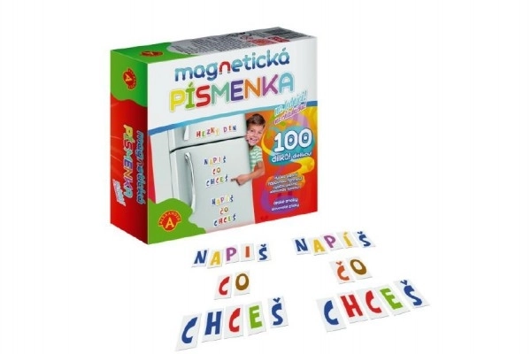 Magnetické písmená na chladničku - 100 kusov