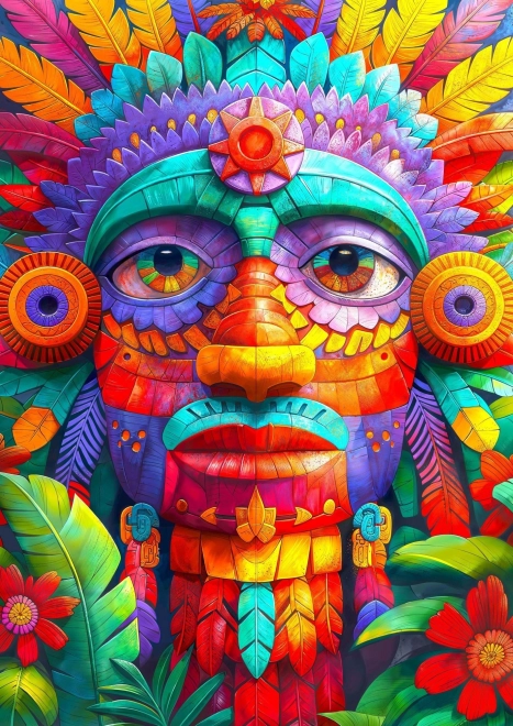 Užite si Puzzle Farebný Totem 1000 Dielikov