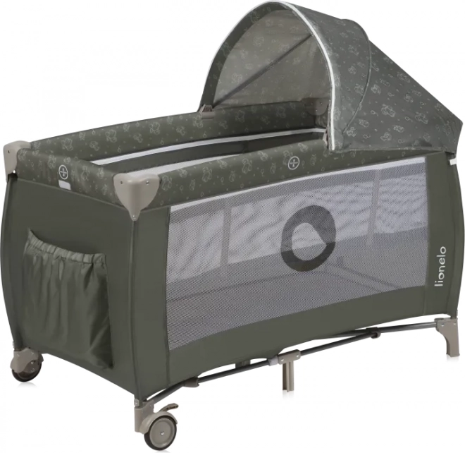 Cestovná postieľka Lionelo Sven Plus Beige Olive