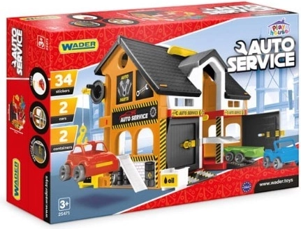 Play House autoservis – dvojposchodová dielňa pre deti