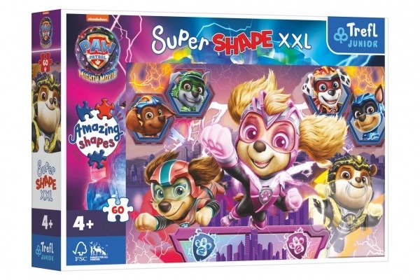 Puzzle Super Tvar XXL Paw Patrol Ve Veľkofilme 60 Dielikov