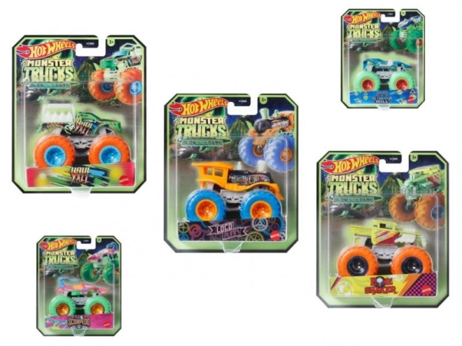 Hot Wheels Monster Trucks Svietiace v Tme