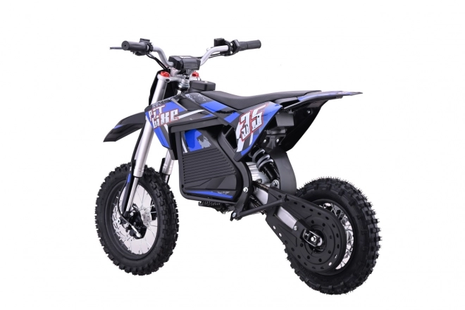 Modrý elektrický pit bike