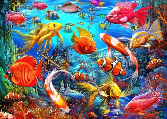 Puzzle Tropické ryby 1500 dielikov