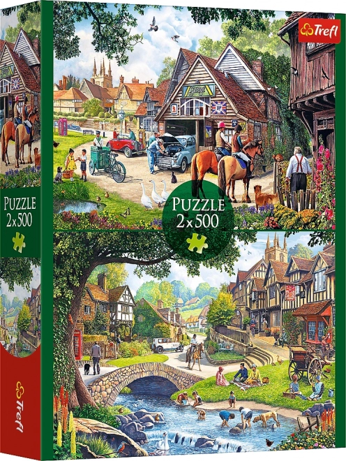 Puzzle 2x500 Pokojný život