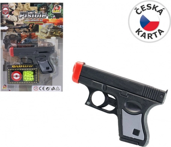 Detská pištoľ s guličkami 11 cm