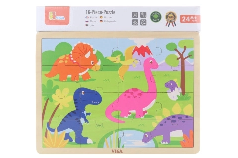 Drevené puzzle - Dinosauri