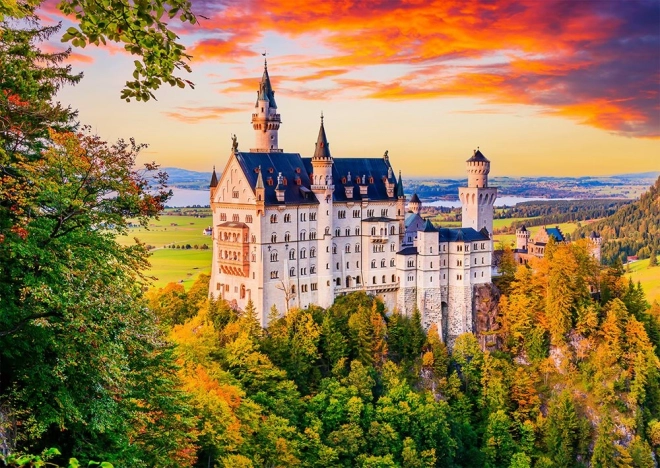 Puzzle Zámok Neuschwanstein na jeseň