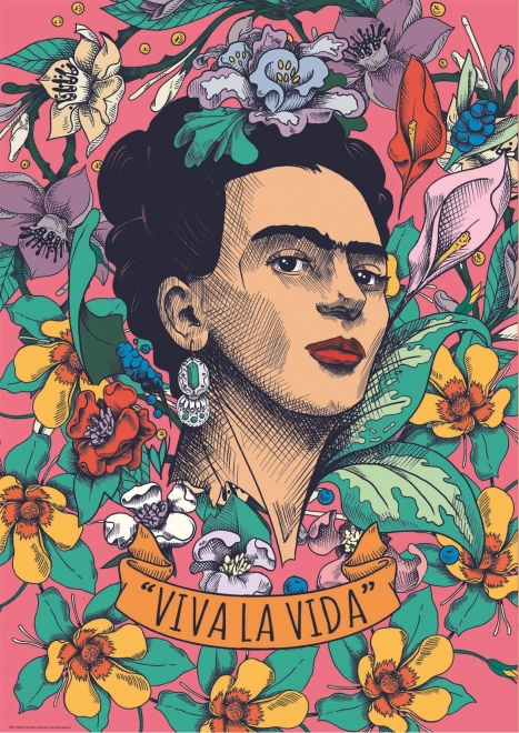 Educa puzzle Frida Kahlo: Viva la vida 500 dielikov