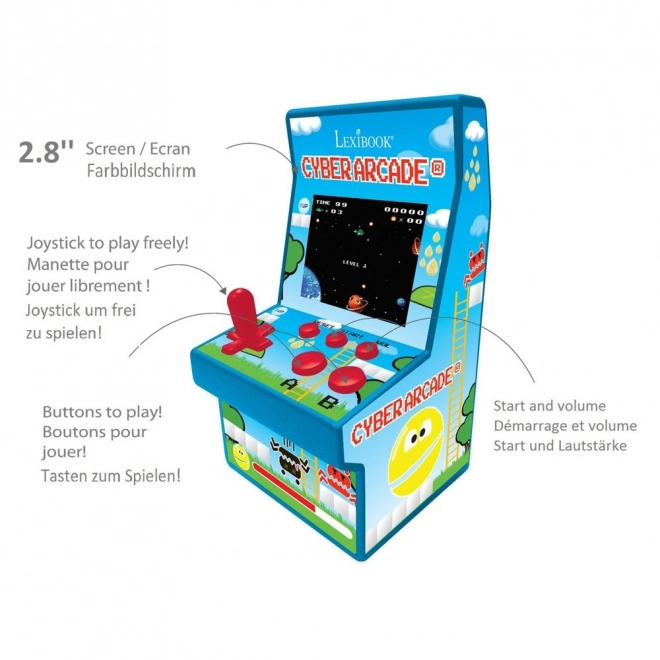 Herná konzola Cyber Arcade 2,8" - 200 hier