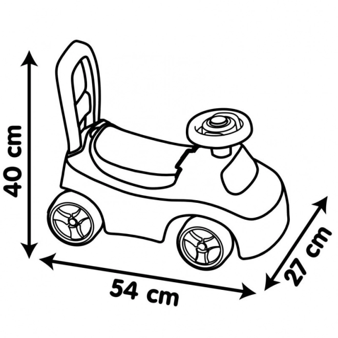 Odrážadlo auto červené pre deti