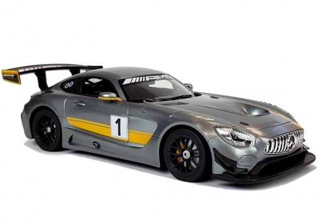 R/C auto Mercedes-AMG GT3 Rastar 1:14 sivé na diaľkové ovládanie