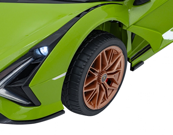 Lamborghini SIAN detské auto na batériu s ovládačom – Zelené