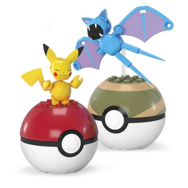 Mega Pokémon Pokéball - Pikachu a Zubat