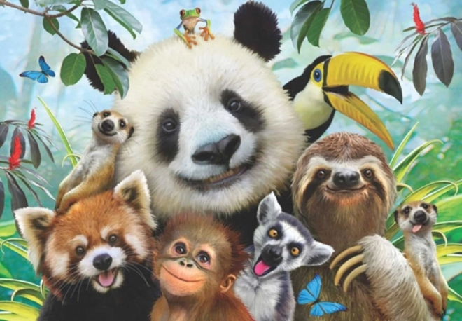 Puzzle Selfie Zvierať zo Zoo 500 ks