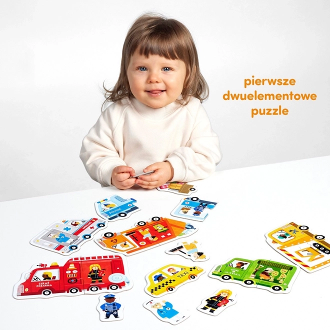Puzzle na spájanie - Autá