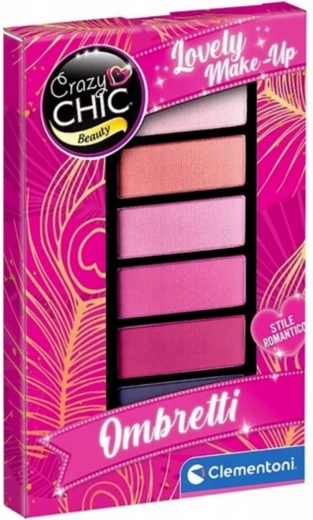 Clementoni Crazy Chic Pink Power paletka očných tieňov