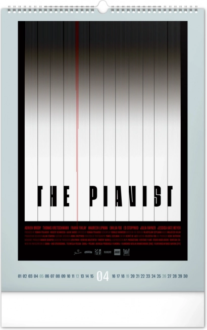 Nástenný kalendár Alternatívne filmové plagáty 2026