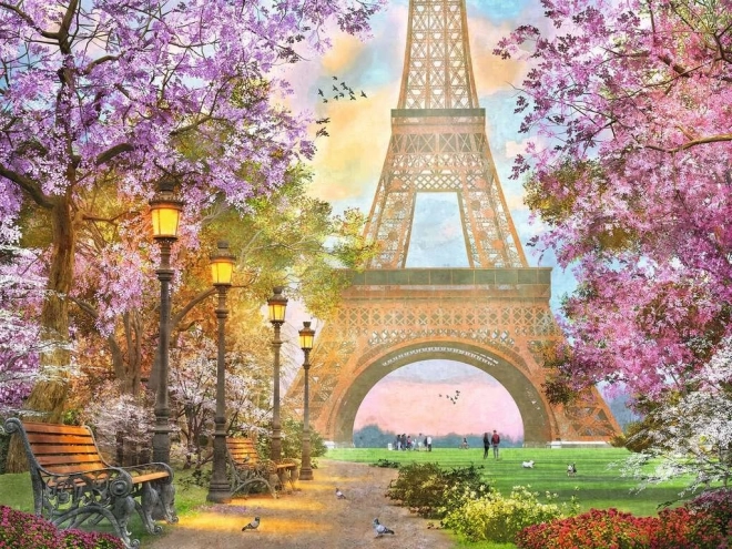 Ravensburger - Puzzle 2D 1500 Kusov: Parížska Romanca