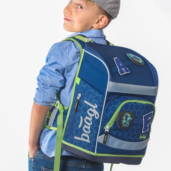 Školská aktovka Zippy plus s motívom futbalovej lopty