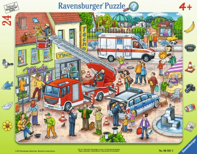 Ravensburger Puzzle Záchrana zvieratiek 24 dielikov