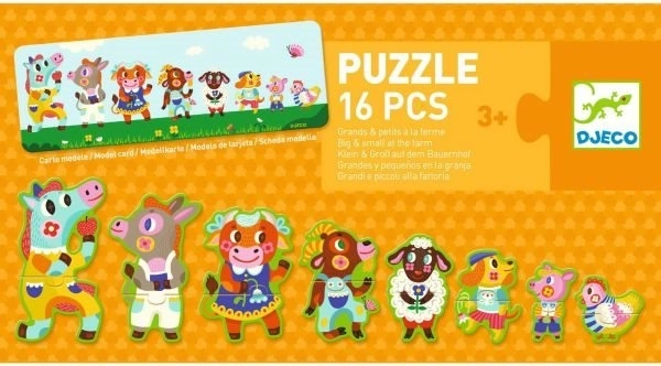 DJECO Puzzle Veľkí a Malí na Farme