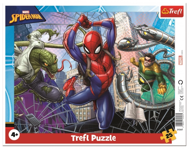 Odvážny Spiderman Puzzle 25 dielov