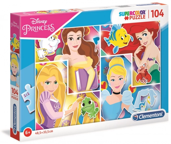 Clementoni Puzzle Disney Princezné: S priateľmi 104 dielikov