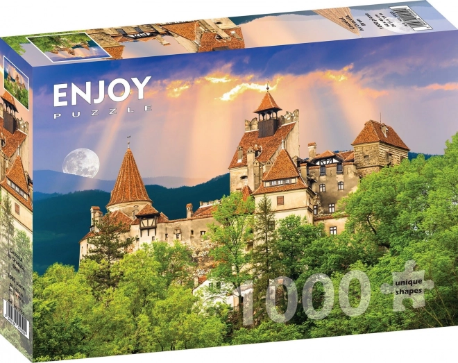 Puzzle Drakula hrad Bran Rumunsko 1000 dielikov