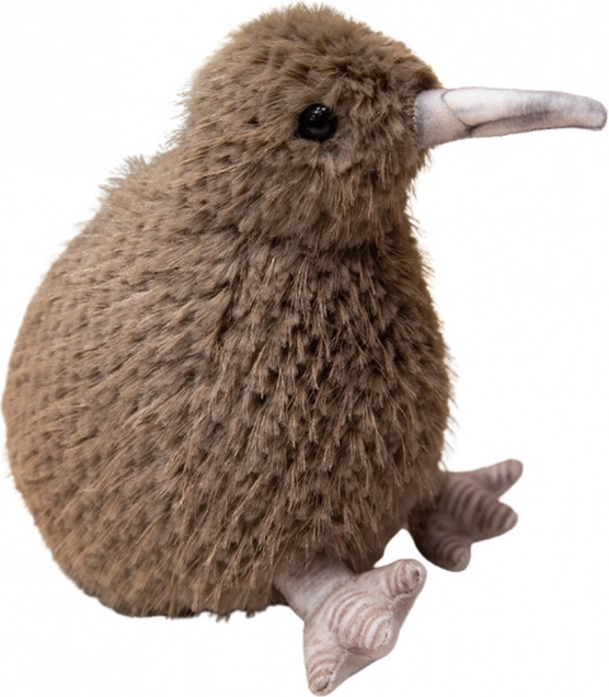 Plyšový vták Kiwi tmavohnedý 21 cm