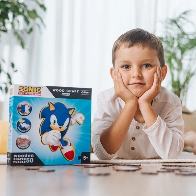 Drevené puzzle Junior Sonic