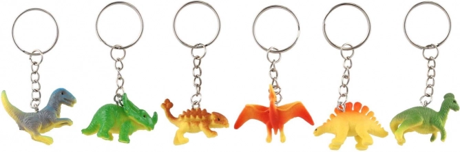Kľúčenka dinosaurus plast 7 cm – mix druhov